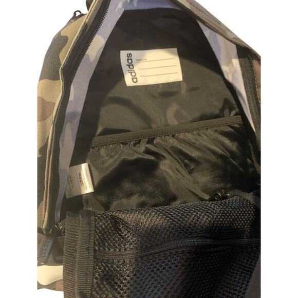Adidas Unisex Classic 3S III Backpack New Legacy Green Camo Black One Size - Picture 7 of 9